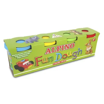 Alpino 4 Renk Oyun Hamuru Seti - 520 Gr.