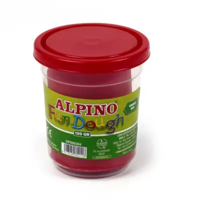 Alpino Tek Renk Oyun Hamuru 130 Gr. - Kırmızı