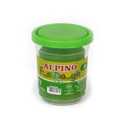 Alpino Tek Renk Oyun Hamuru 130 Gr. - Yeşil