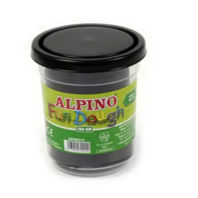 Alpino Tek Renk Oyun Hamuru 130 Gr. - Siyah