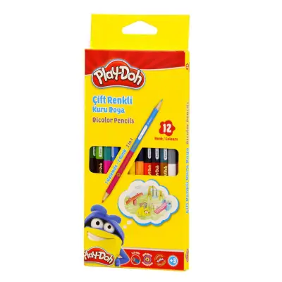 Play-Doh Bicolor 24 Renk Boya Kalemi